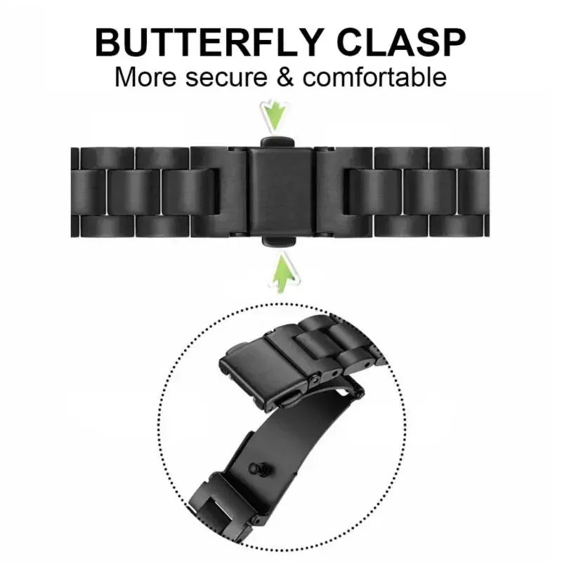 Stainless Strap for Samsung Galaxy Watch 3/4/5/6 Wristband Metal Bracelet for Huawei Watch GT2 Pro GT 2 46mm Smart Band Bracelet