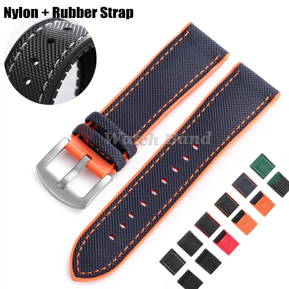 Watch Band for Omega for Swatch Joint for MoonSwatch Strap for Seamaster 300 Men Women 20mm Rubber Silicone Strap Wrist Bracelet