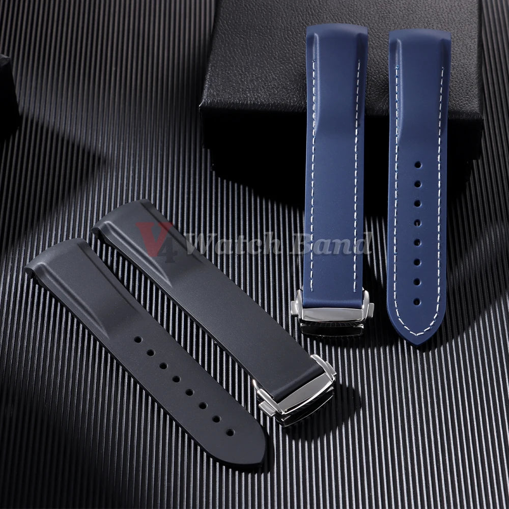 Rubber Strap for Omega Seamaster 20mm 22mm Rubber Silicone Universal Watch Band Waterproof Wrist Bracelet for Rolex for Tudor