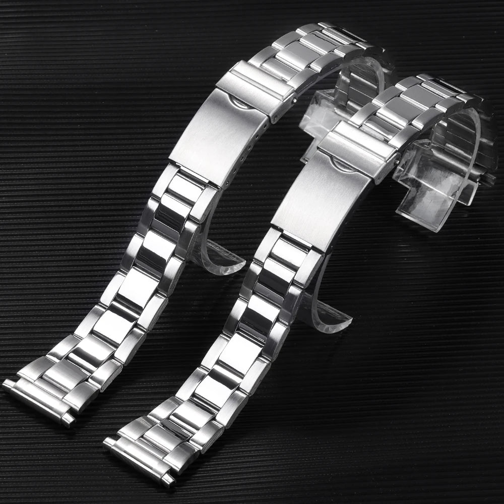 16-22mm Stainless Steel Strap for Seiko for Universal Smart Watch Band Women Men Watchbands Fashion Adjustable New Bracelet