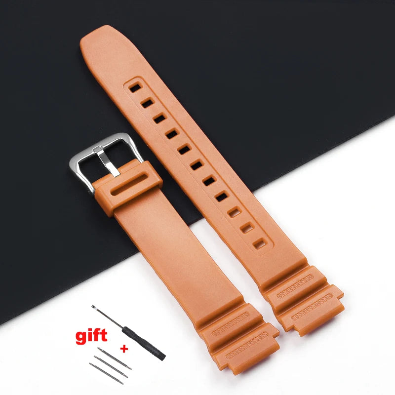 18mm Silicone Watch Strap for Casio AE1200 SGW300/400 MRW200 W218H AE1000/1300 W219 AQ-S810W Replacement Rubber Belt Wristband