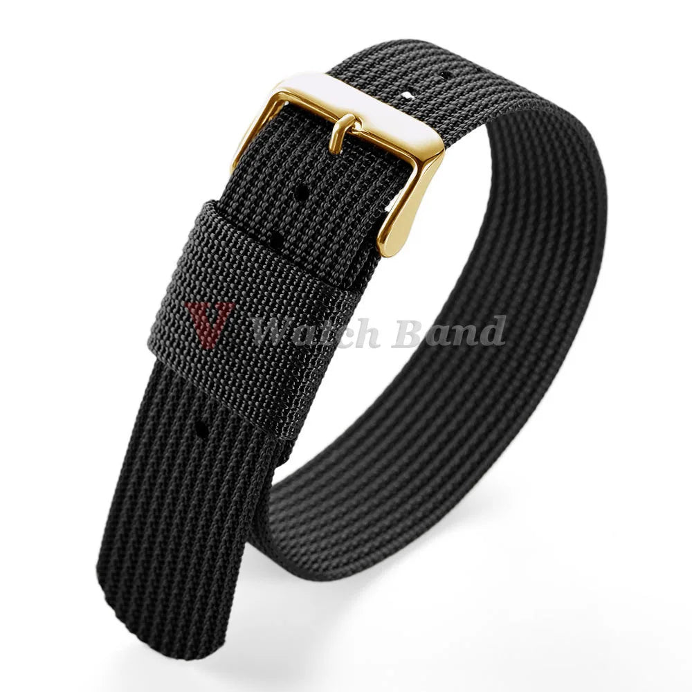 18mm 20mm 22mm New Ribbed Nylon Watchband Nylon Watch Strap for Omega Watch Band Watchband for Military Bracelets Accessories