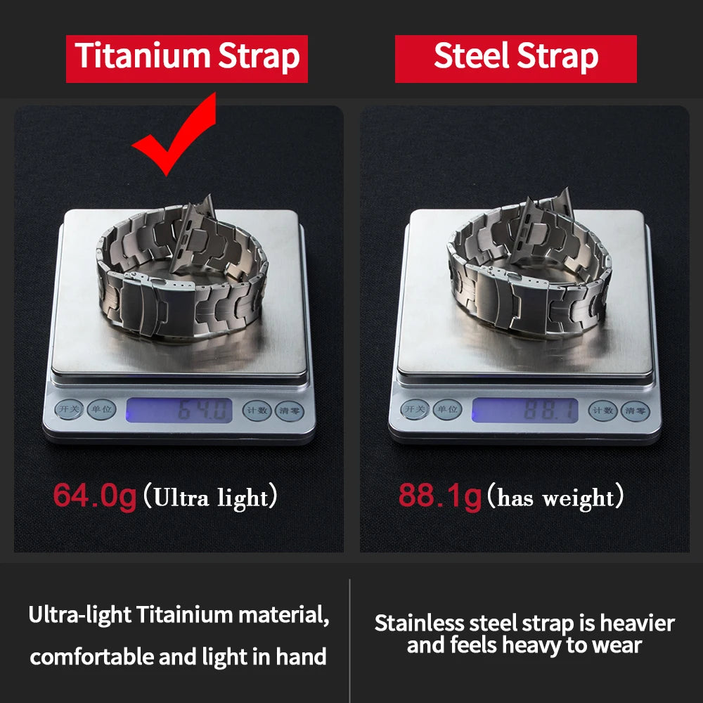 Titanium Strap For Apple Watch 10 46mm Business Wristband Bracelet For Iwatch 10 9 8 Ultra 49mm 44/42/45mm Wristband Accessories