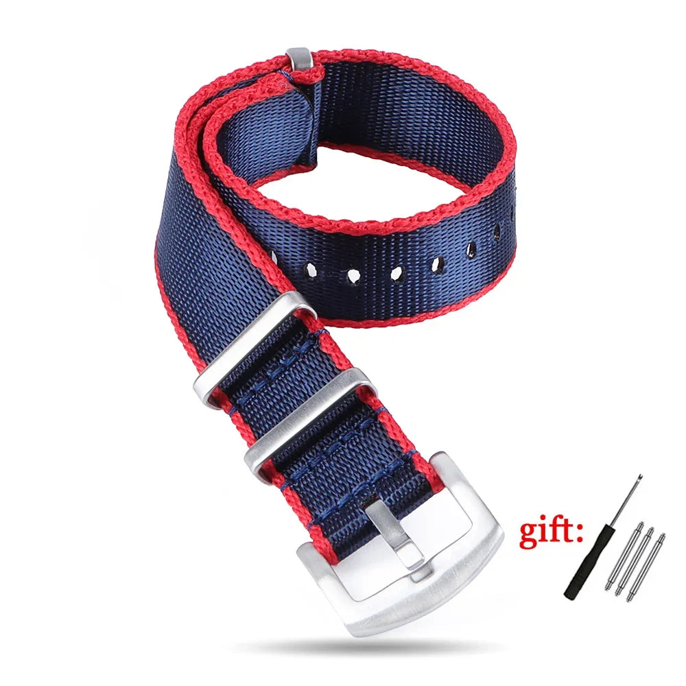 Nylon Watch Strap for Seiko for Military Men Sport Watchband for Rolex Bracelet for Omega for Seamaster 300 Belt 18mm 20mm 22mm