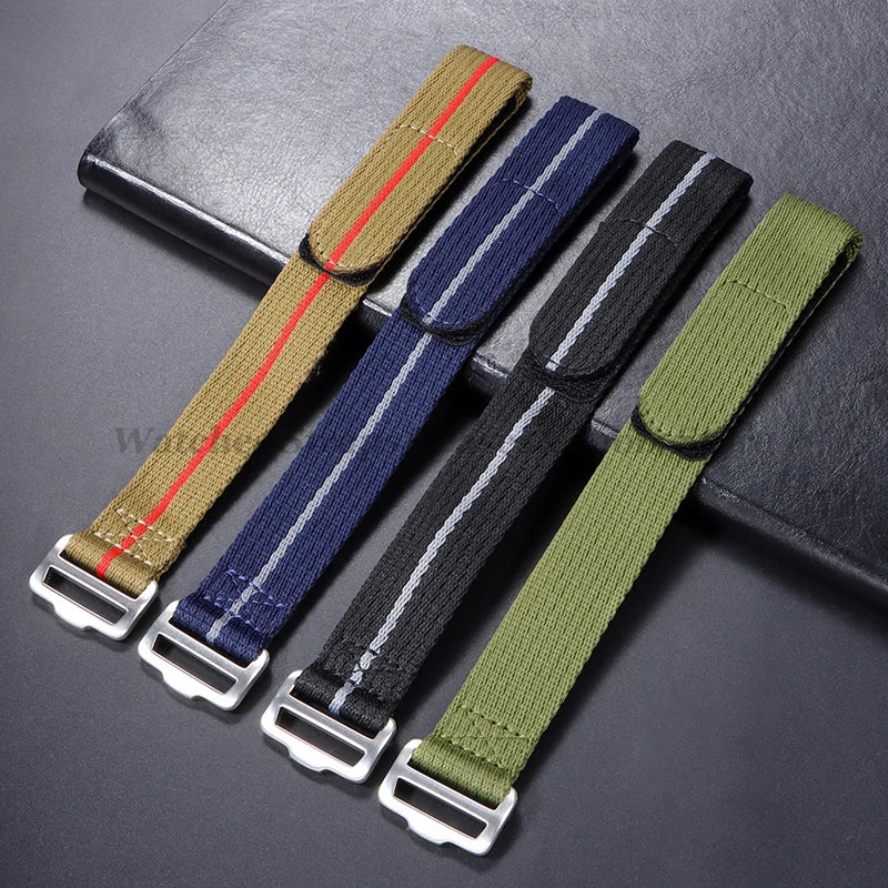 20mm 22mm Nylon Watch Strap for Tudor for Military Men's Sport Wrist Band for Seiko for Rolex Bracelet Replacement Canvas Bands