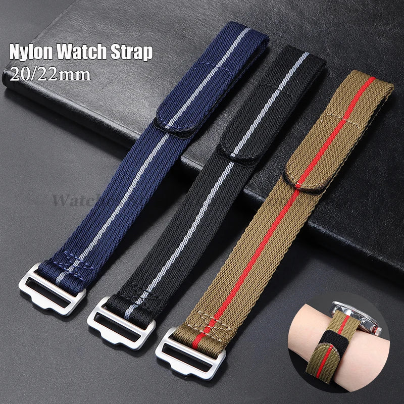 20mm 22mm Nylon Canvas Watch Strap for Tudor for Military Wrist Band for Seiko Men Women Sport Replacement Watch Band Bracelet