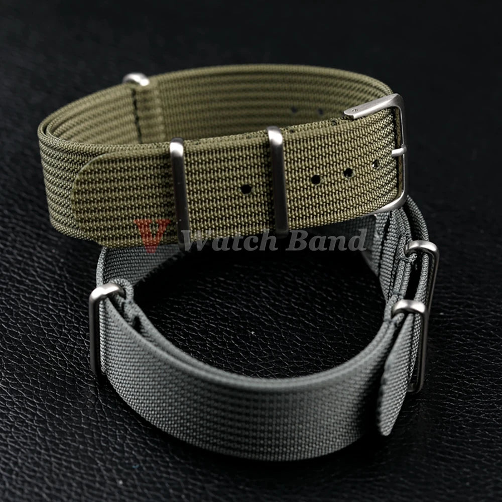 New Ribbed Nylon Watch Band for Omega 20mm 22mm 18mm High Quality Strap for Seiko Military Watchband Army Sport Wrist Bracelet