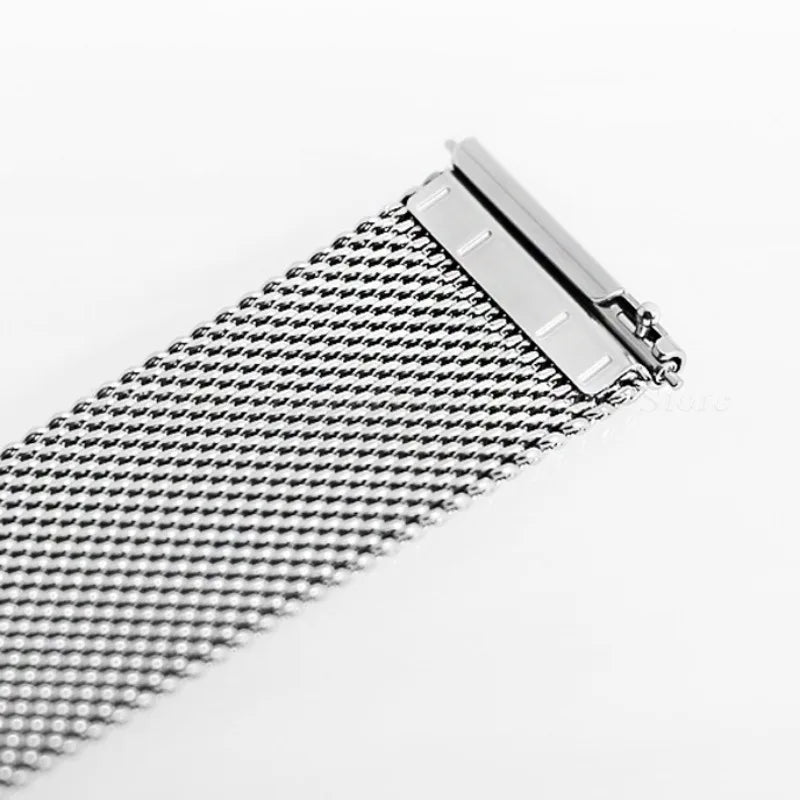 General Use Quick Release Watchband Stainless Steel Band 0.6mm Milanese Strap 12/14/16/18mm 20mm 22mm 24mm for Omega for DW Belt