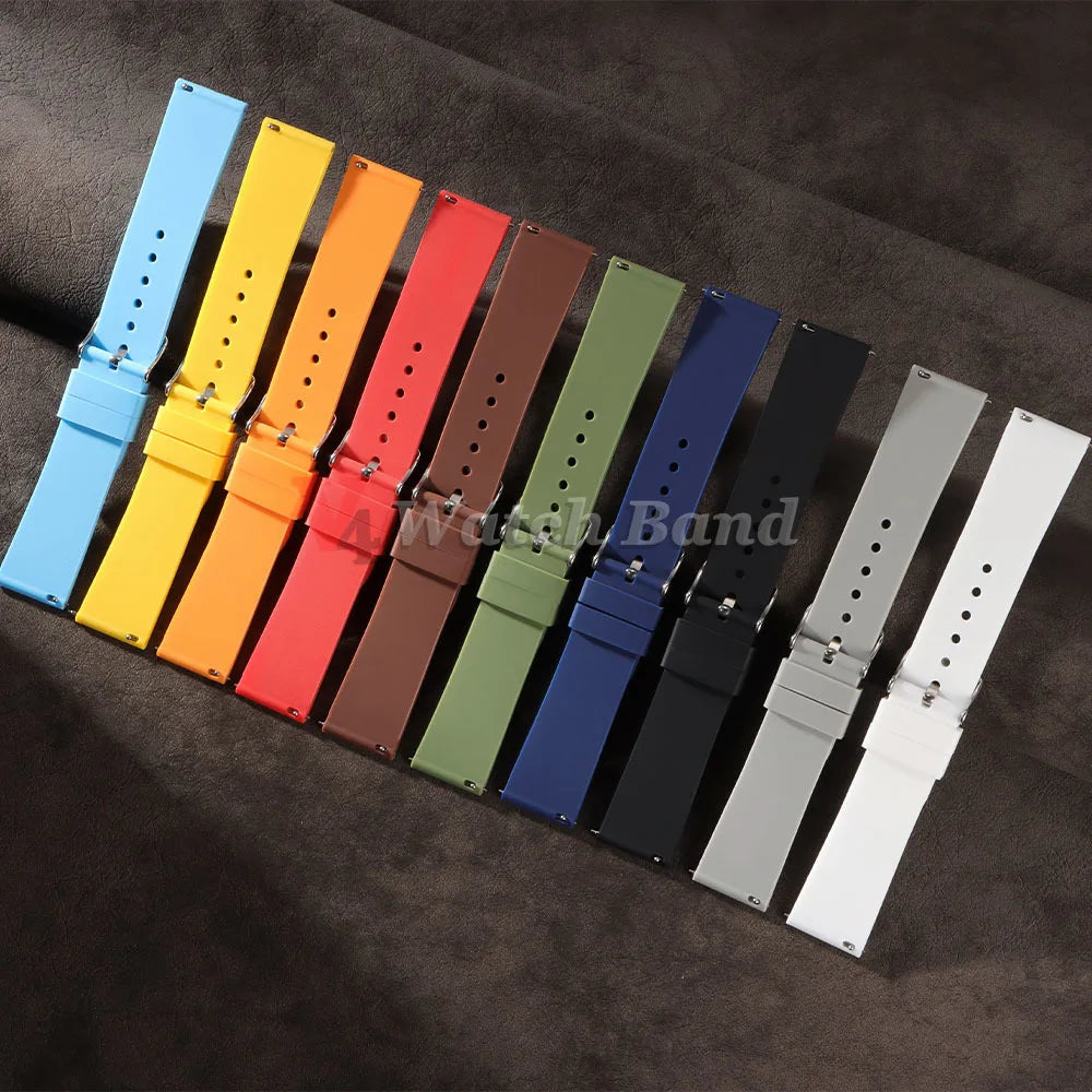 16mm 18mm 20mm 22mm Quick Release Silicone Strap for Samsung Galaxy Watch 3 4 5  for Huawei GT2/GT3 Smart Watch Bracelet