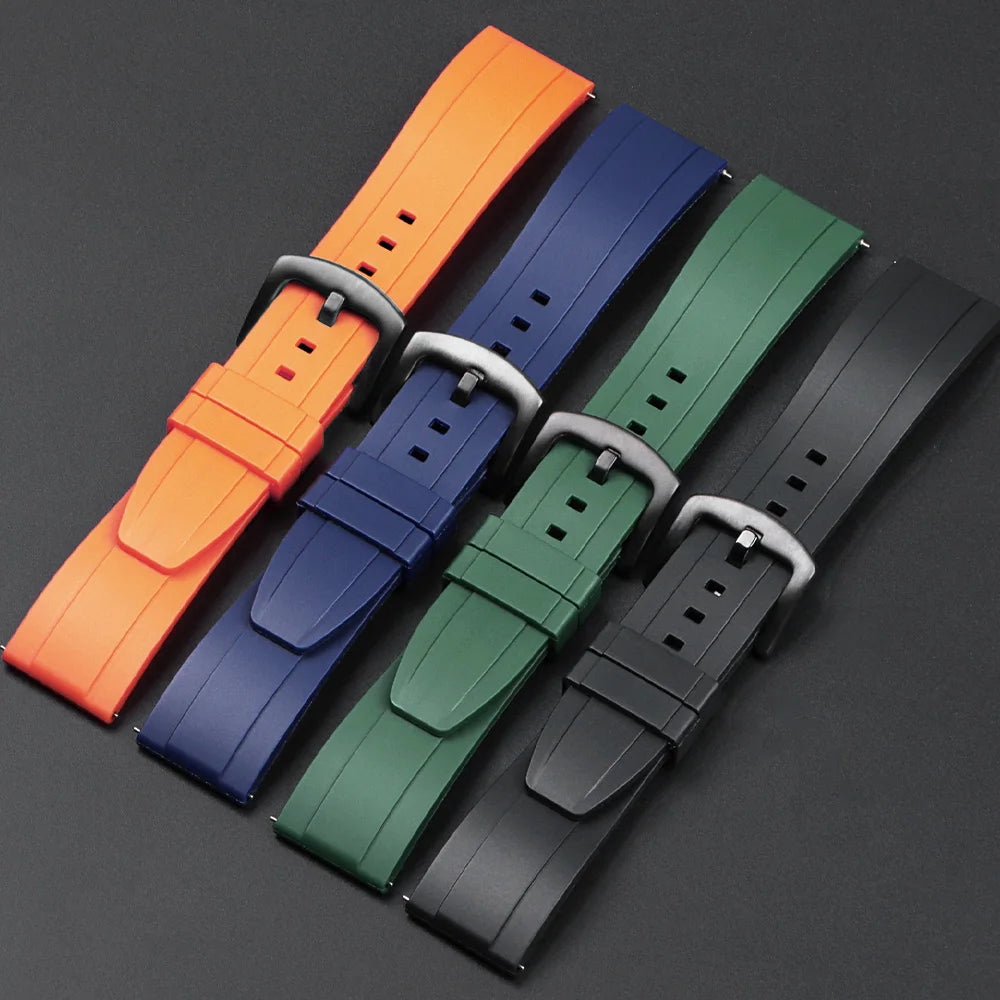 Quick Release Rubber Watch Strap for Citizen for Seiko20mm 22mm 24mm Premium Silicone Band for Omega Replace Bracelet for Tissot