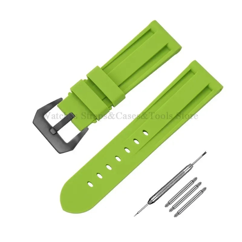 Camouflage Rubber Strap For Panerai Band 20mm 22mm 24mm 26mm Silicone MenSport Waterproof Wristband For Omega Universal Bracelet