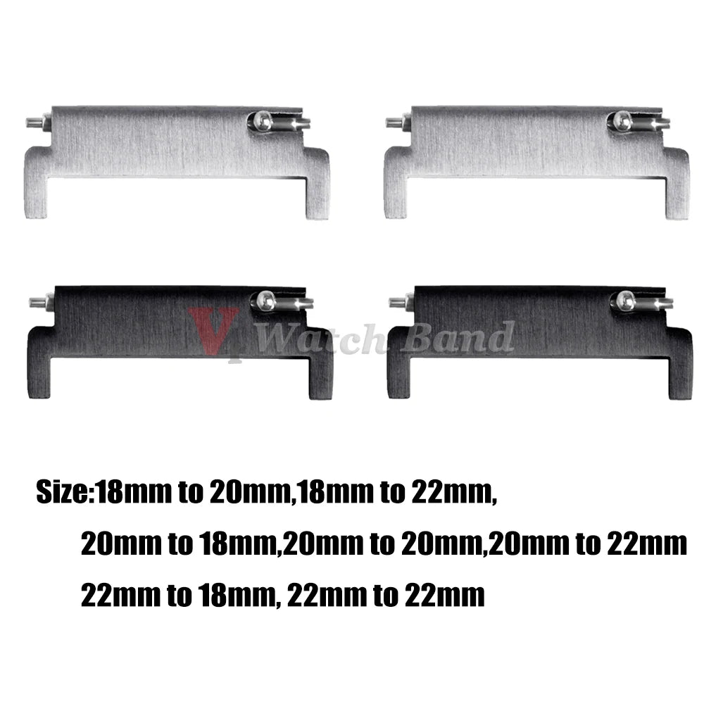 1 Pair Quick Release Pins Connectors WatchBand Accessories Watch Strap Adapter 18mm To 20mm 22mm,20mm To 18/20/22mm,22mm To 22mm