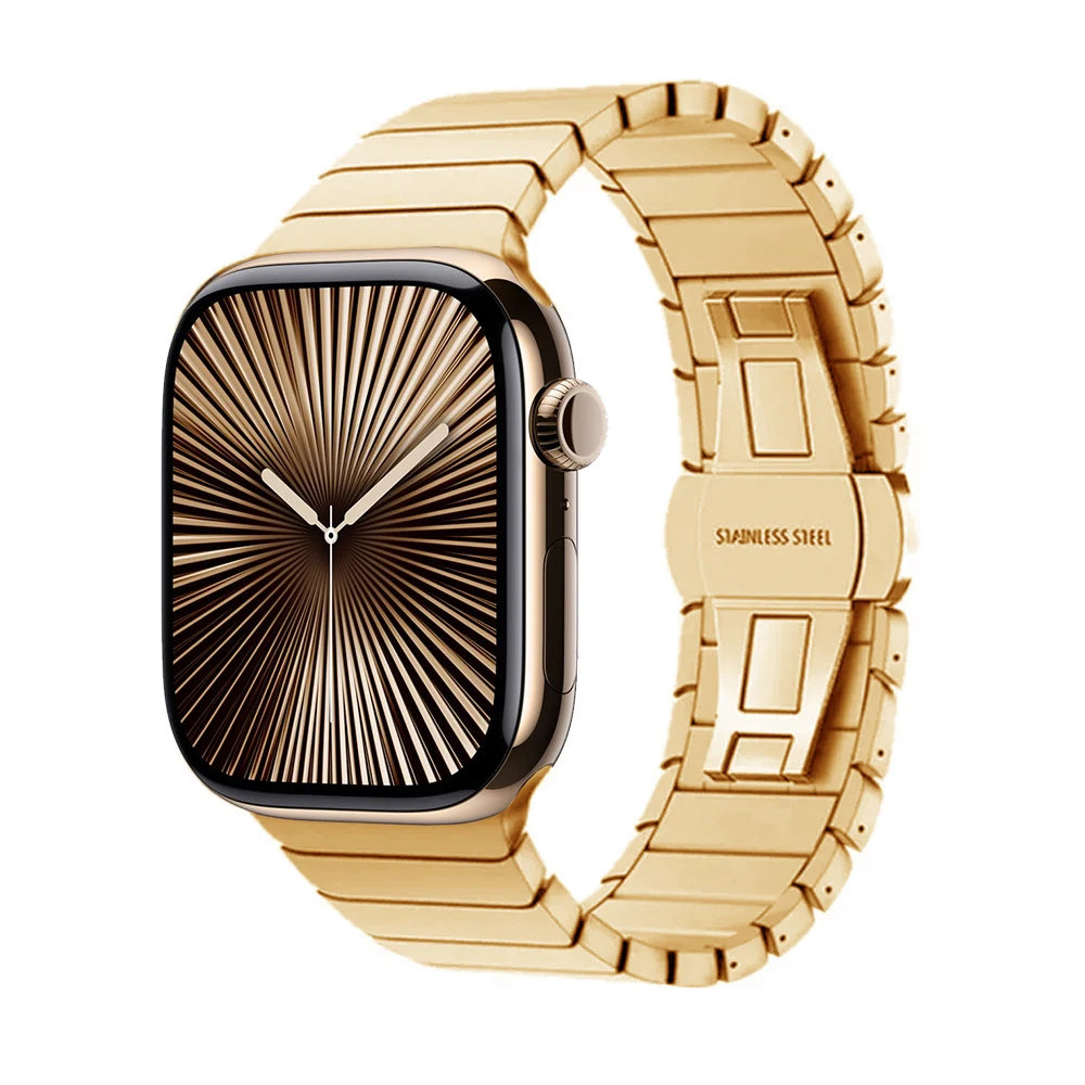 Metal Band For Apple Watch 46mm Strap Stainless Steel Watchband For Iwatch Series 11 10 Ultra 49mm 42/44/45/40mm Business Correa