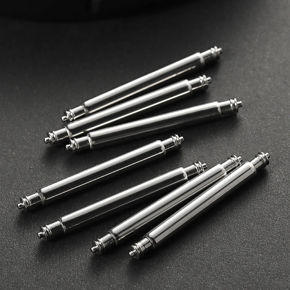 20pcs 1.5mm1.8mm 2.0mm 2.5mm Diameter Watch Band 16/18/20/22/24mm Spring Pin Watch Repair Tool Metal Steel Spring Bars Link Pins