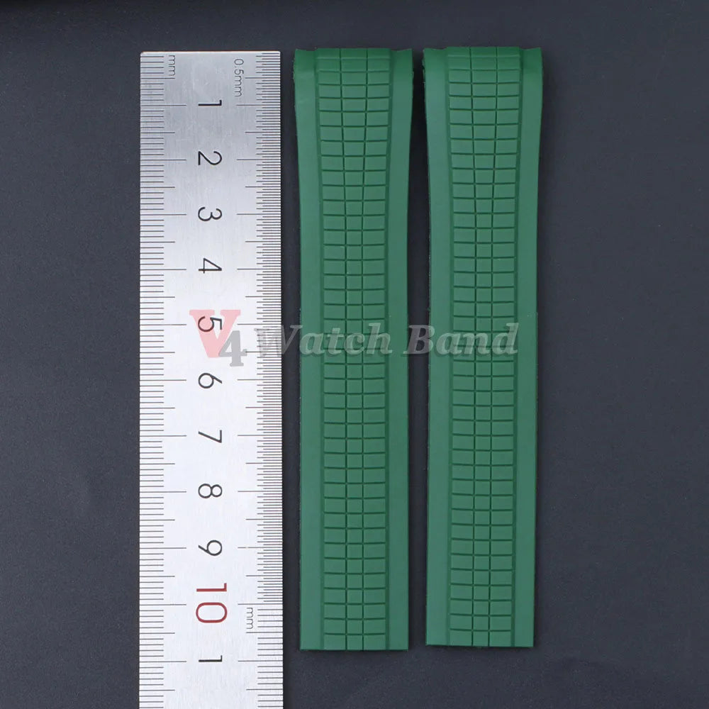 21mm Watch Strap for Patek Philippe Aquanaut Series 5164/5167 Waterproof Anti-Dust Rubber Watchband Silicone Bracelet