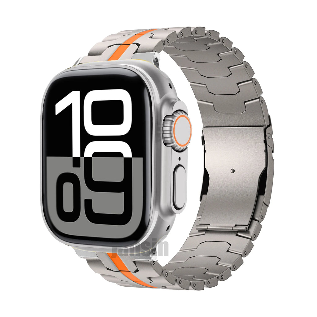 Titanium Strap For Apple Watch 10 11 46mm 42mm Business Wristband Bracelet For Iwatch 10 11 9 8 Ultra3 49mm 44/42/45mm Wristband