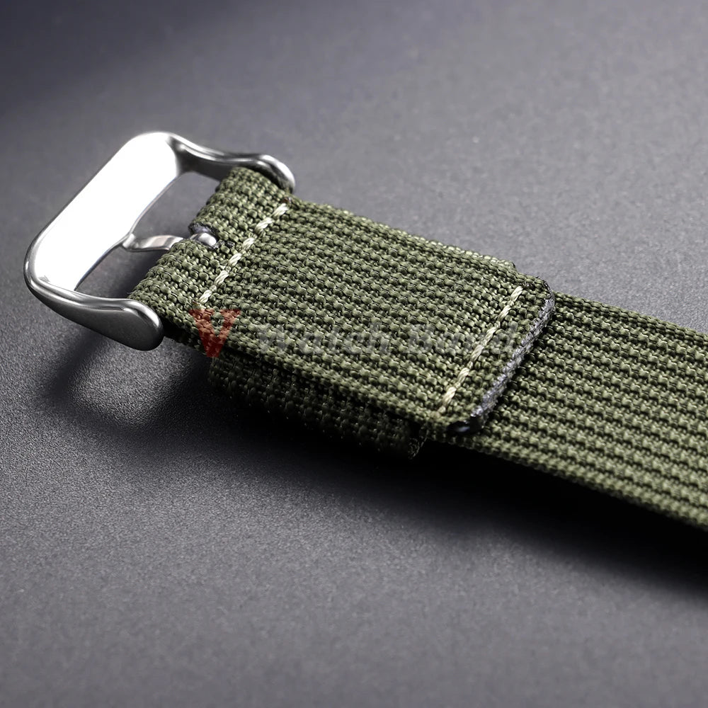 For Army Military Watch Band 18mm 20mm 22mm Ribbed Nylon Watch Strap for Swatch for Omega for Rolex for Seiko for Moonswatch