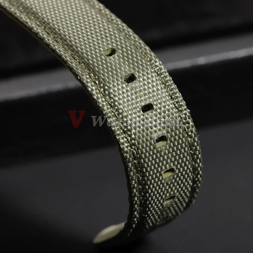 Sailcloth Watch Strap 20mm 22mm Nylon Butterfly Buckle Bracelet for Omega for Seiko Business Men Women Quick Release Watchband
