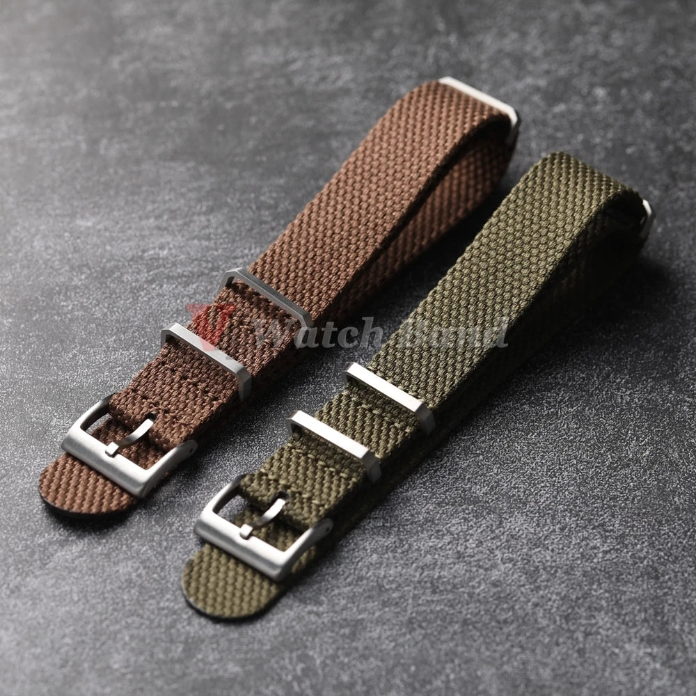 New Nylon Cotton Straps 20mm 22mm Soft Watchband for Seiko Military Braid Wristband Sport Retro Bracelet for Omega Seamaster 007
