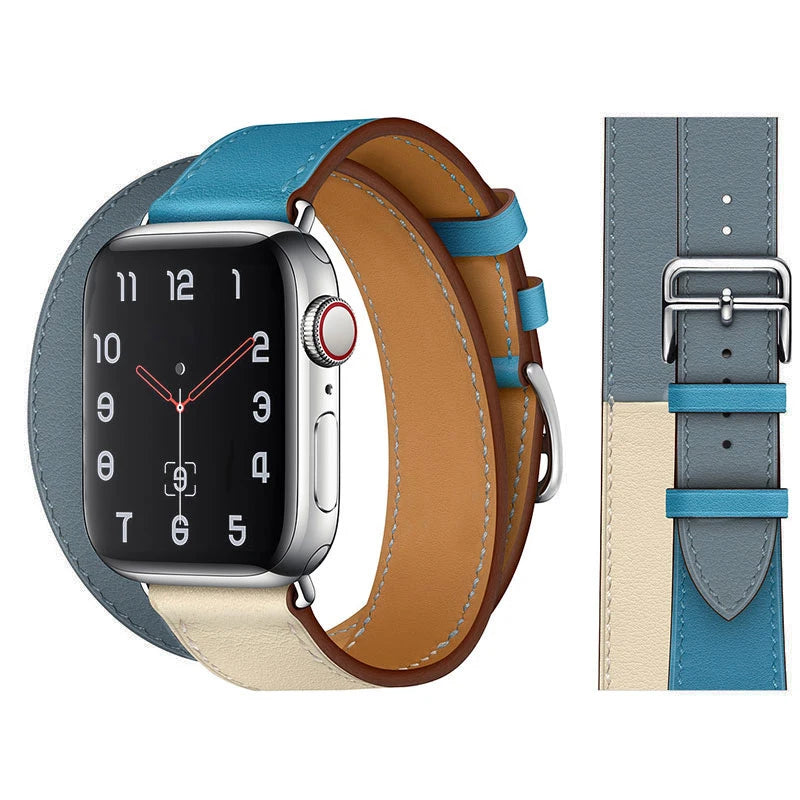 Vintage Leather Strap For Apple watch band 44mm 49mm 45mm 42mm 46mm 40mm correa bracelet iWatch series 7 8 6 SE ultra Watchband