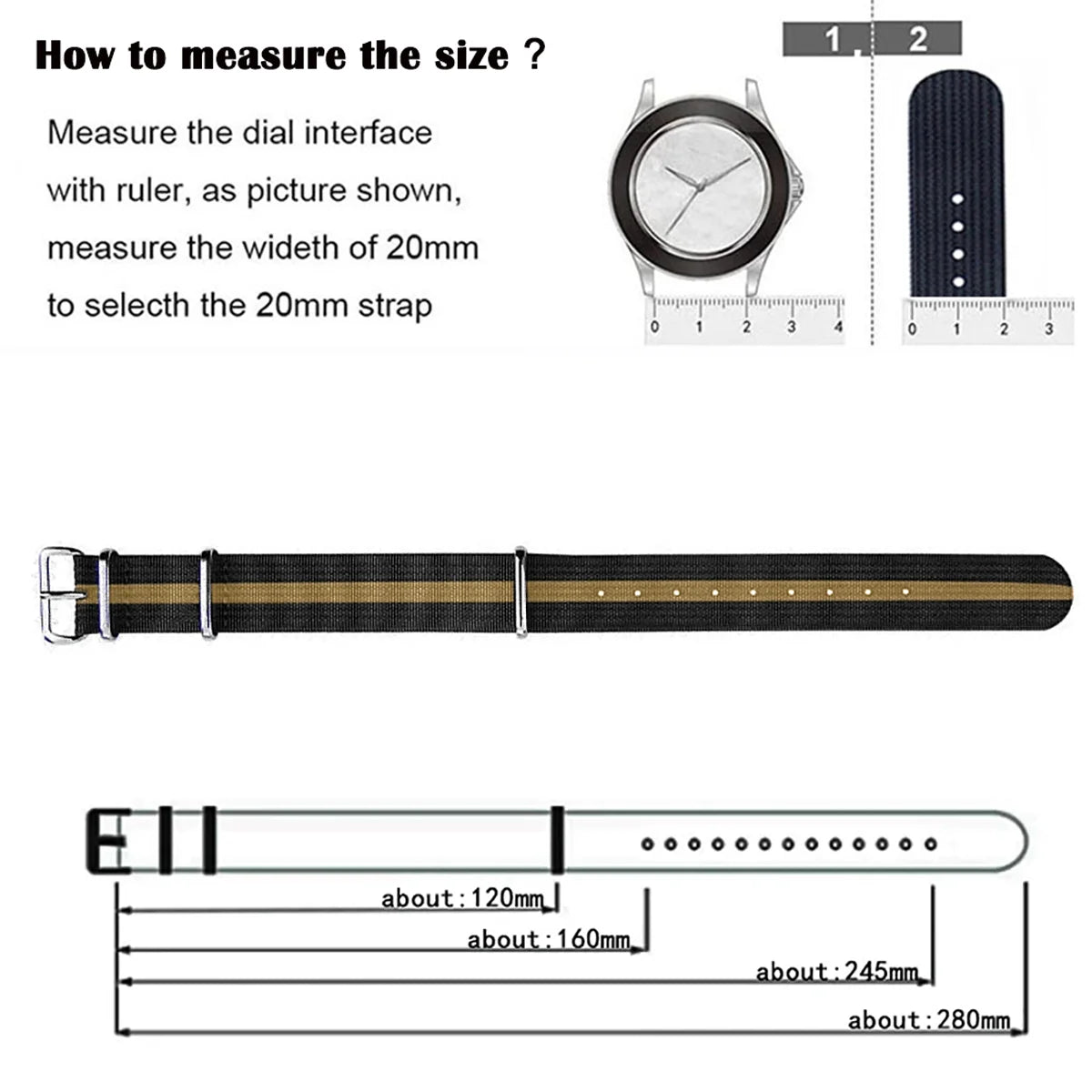 19mm 18mm 20mm 22mm New Ribbed Nylon Watchband Nylon Strap for Seiko Watches Accessories for Omega Military Watch Band Bracelets