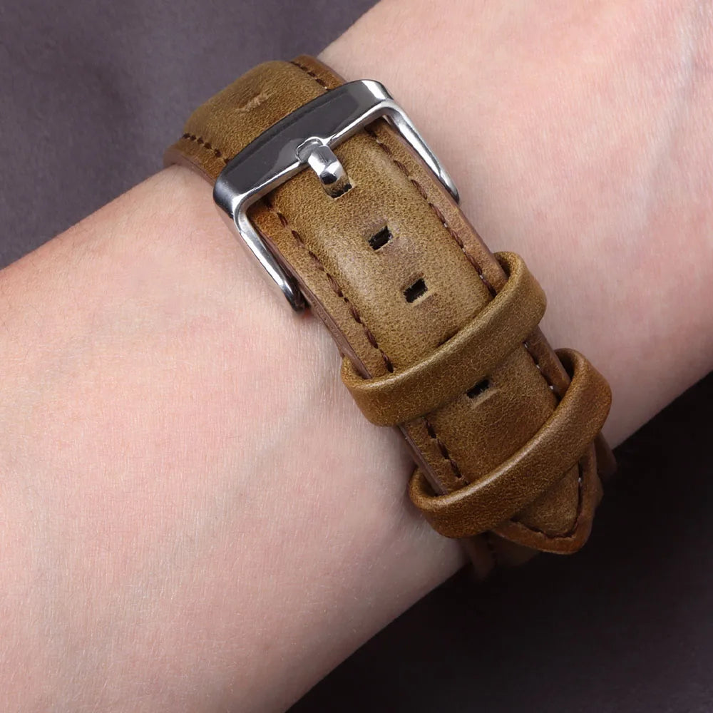 Universal Leather Strap for DW Daniel Wellington Watch Band 17mm 18mm 20mm 22mm Meninos Assistem Genuine Leather Watchband