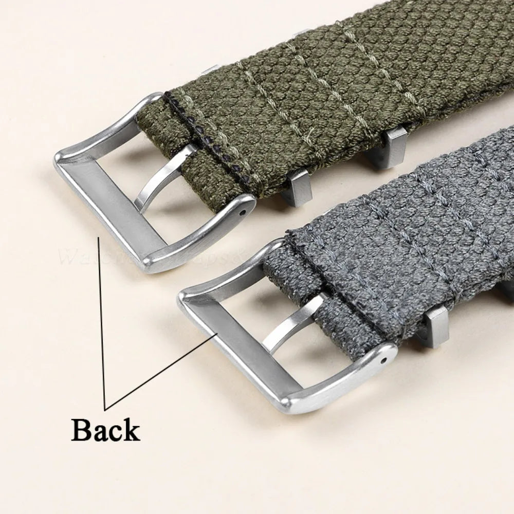 Nylon Cotton Watch Strap for Army Military Wristband 20mm 22mm for Seiko for Omega Weave Quick Release Bracelet Replacement Band