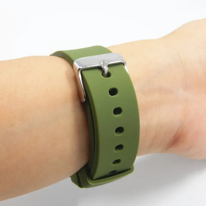 Silicone Band for Samsung Galaxy Quick Release for Huawei Universal Watch Straps 20mm 22mm 14mm 16mm 18mm Women&Men Accessories