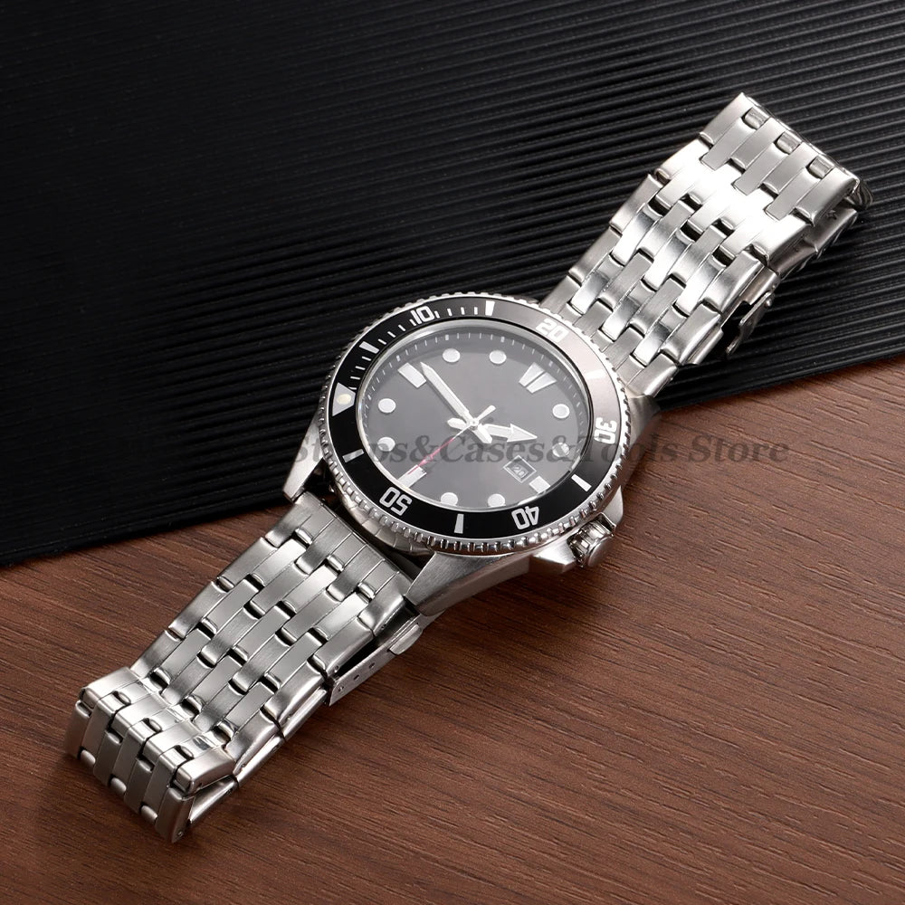 20mm 22mm Stainless Steel Metal Watch Strap for Seiko for Huawei Watch Universal Bracelet Sport Wristband Folding Clasp Bracelet