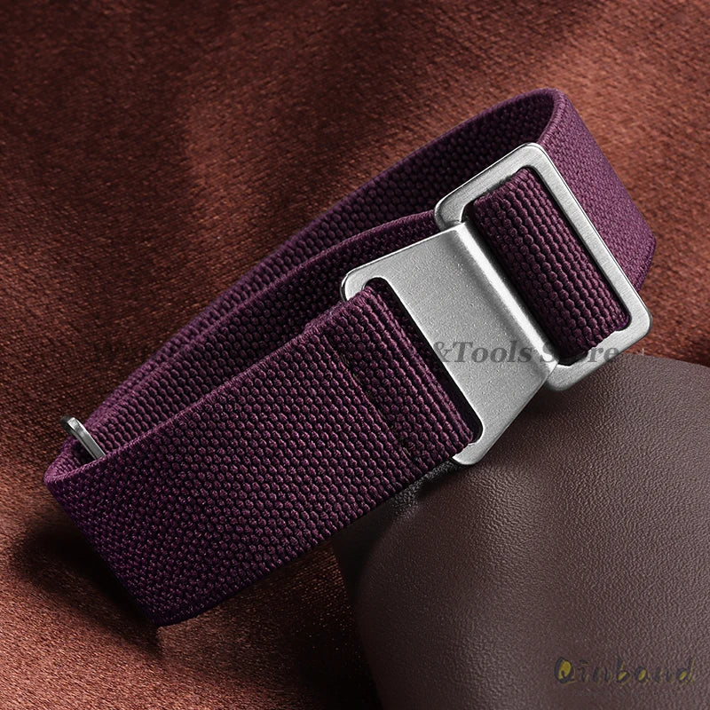 Elastic Nylon Watch Band for Seiko for Omega Sports Bracelets 18mm 20mm 22mm for Huawei Watch GT5/GT4/GT3 Parachute Watch Straps