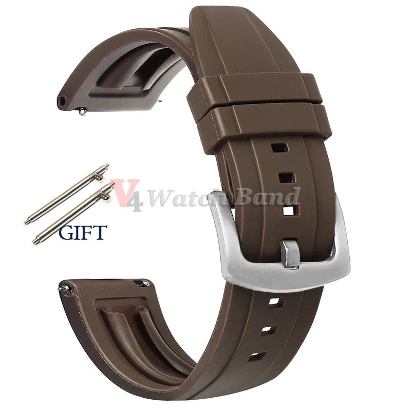 20mm 22mm 24mm Strap Silicone for Seiko Turtle Abalone Men Bracelet for Seiko 5 Skx Sports Rubber Wristband Quick Release Band