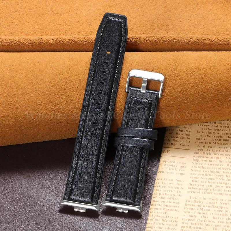Leather Watch Bracelet for Redmi Watch 4 Wrist Strap for Xiaomi Mi band 8 pro Watchband for Smart Watch Sports Strap Accessoeies