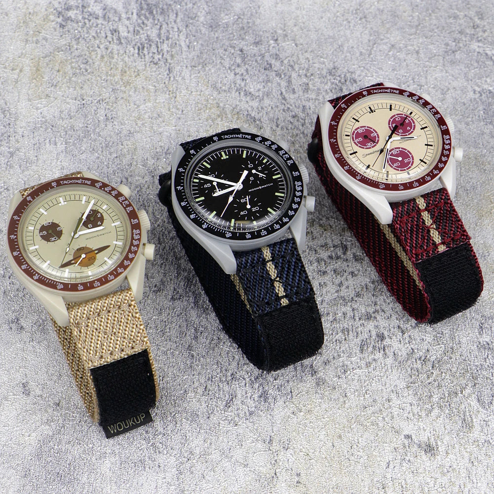 20mm 22mm Nylon Watch Band For Omega X S-watch Joint MoonSwatch Strap Quick Release Sport Watchband Bracelet for Men Women