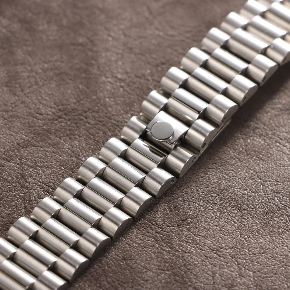 20mm Curved End Stainless Steel Strap for Rolex for Water Ghost Metal Wrist Band for Oyster Solid Bracelet Men Watch Accessories