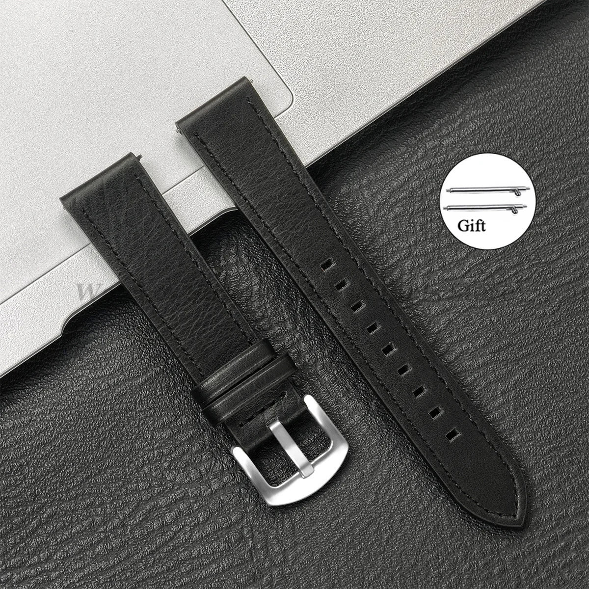 20mm 22mm Leather Strap for Samsung Galaxy Watch 7 6 5 4 40mm 44mm GearS3 Band Vintage Brown Bracelet for Huawei Watch GT5/GT4/3