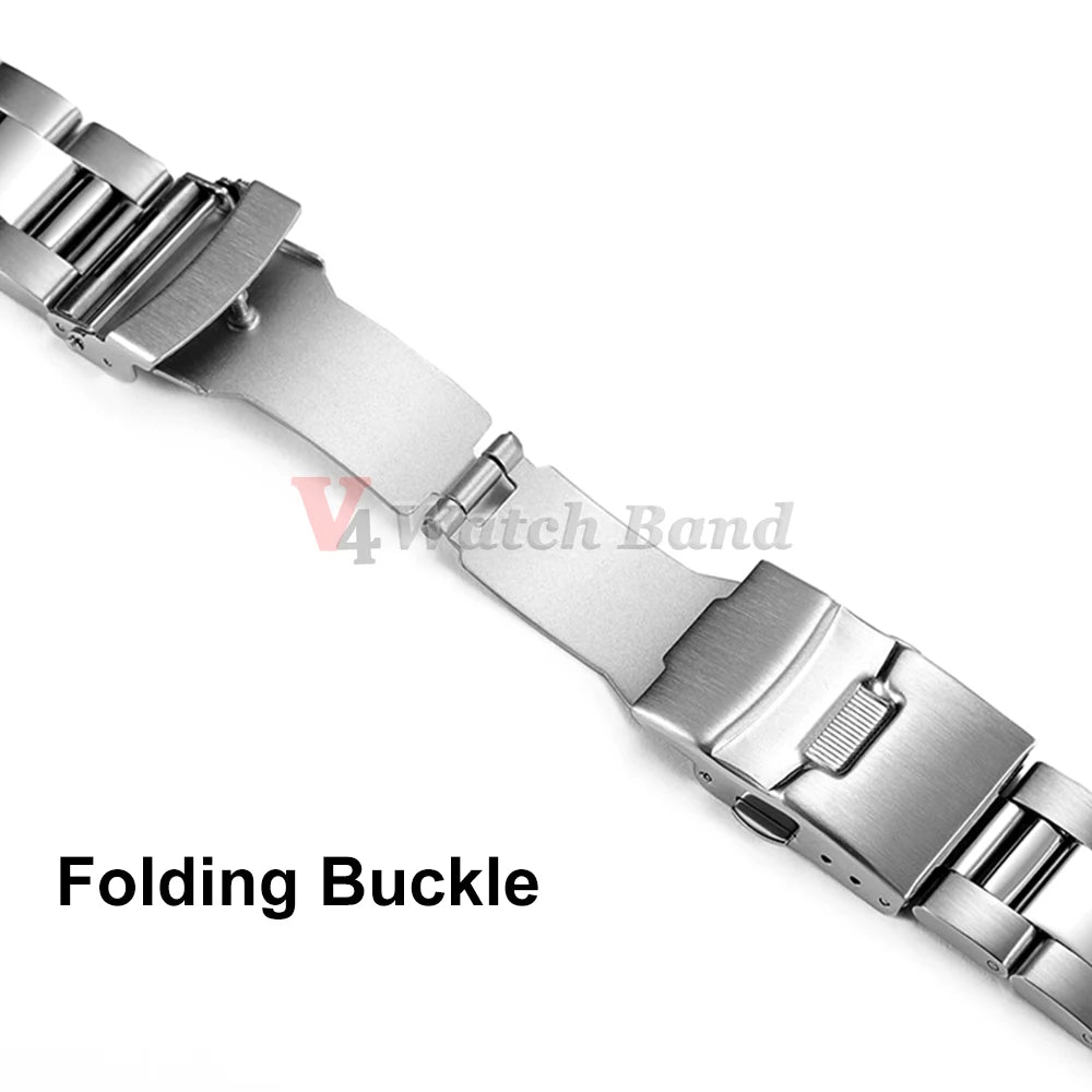 Universal Watchband for Rolex Diving Metal Belt Bracelet for Omega 20mm 22mm 24mm 26mm 28mm Solid Stainless Steel Strap ForSeiko