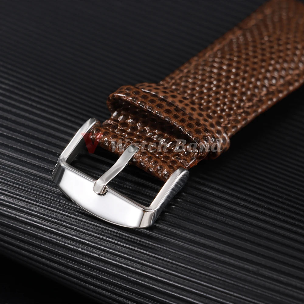 Retro PU Leather Watchbands Lizard Pattern Strap for Seiko for Rolex Watch Band 14mm 15mm 16mm 18mm 19mm 20mm 21mm 22mm Bracelet