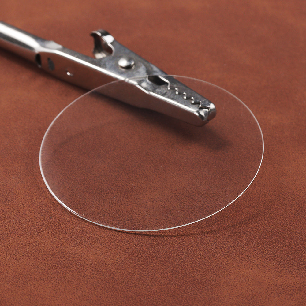 2pcs Watch Glass 28-42mm Diameter Watch Repair Tools Smart Watch Replacement Glass Crystal Lens Round Watch Tempered Film