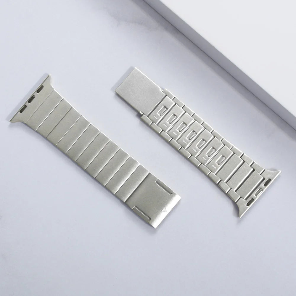 Band for Apple Watch Ultra 49mm Series 10 8 7 6 SE 5 Link bracelet stainless steel strap for iWatch Magnet buckle 46 45 44 42mm