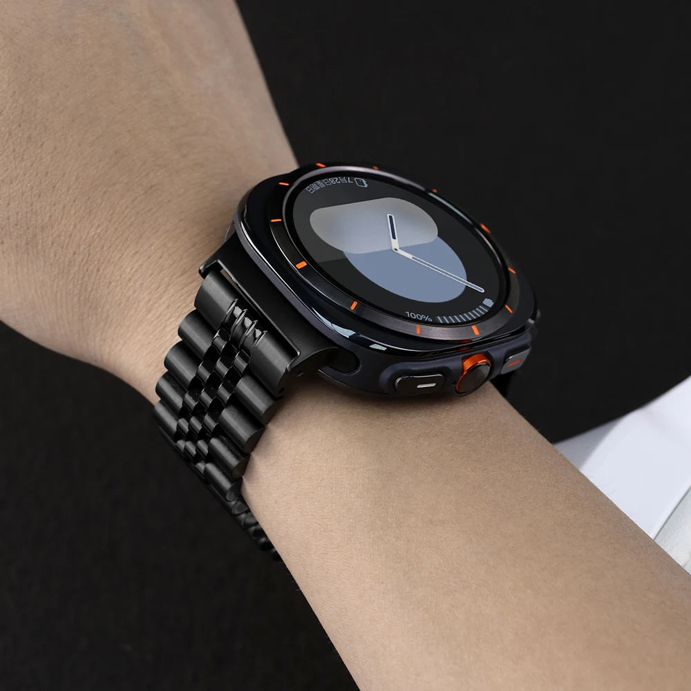 Stainless Steel Correa For Samsung Watch 8 40 44mm Galaxy 8Classic LTE Strap Metal Band For Galaxy Watch Ultra 1 2 47mm Bracelet