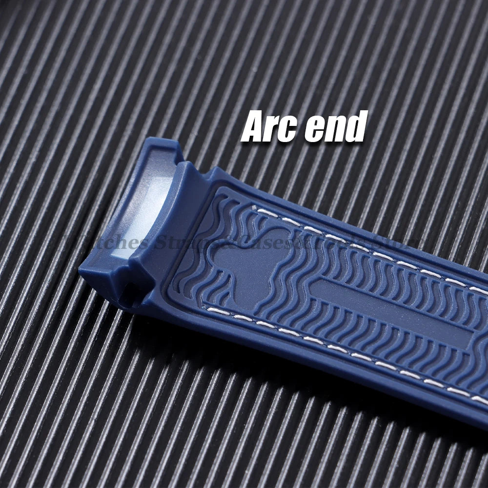 20mm 22mm Soft Rubber Watchband for Omega for Seamaster 300 for Speedmaster Planet Ocean Bands Silicone Waterproof Sport Straps