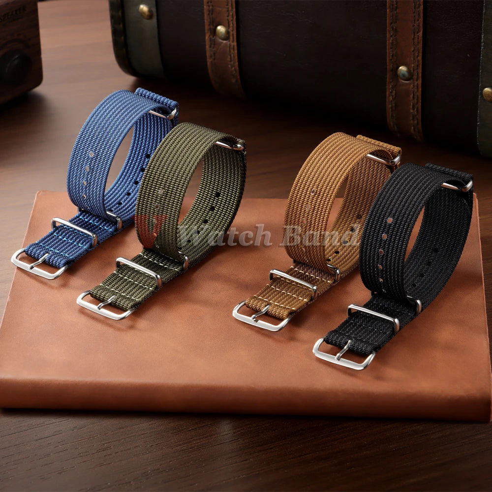 Premium Nylon Strap for Omega for Rolex for Seiko Watch Band for Tudor Durable Fabric Nylon Watch Strap 18mm 20mm 22mm Bracelet