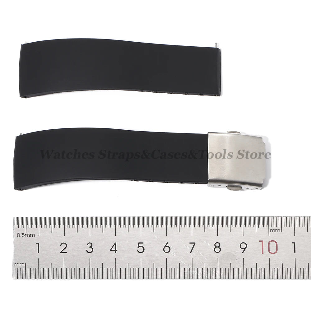 18mm 20mm 22mm 24mm Silicone Watch Strap for Rolex for Seiko Quick Release Bracelet Waterproof Rubber Strap Men Sport Wrist Band