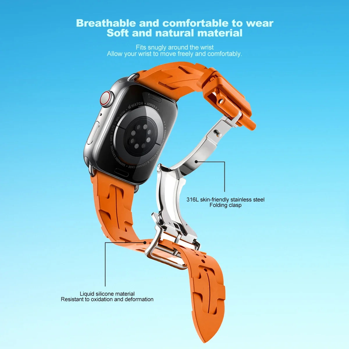 Kilim Single Tour Strap For Apple Watch 11 46 42mm Silicone Bracelet Band For Iwatch 10 9 8 se 49/45mm Sport Wristband Accessory