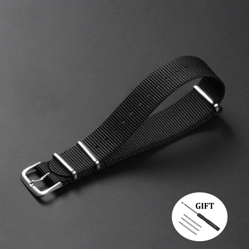 Military Casual Watchband Nylon Watch Band for Omega 20mm 22mm 18mm Strap for Seiko Army Sport High Quality Bracelet Replacement