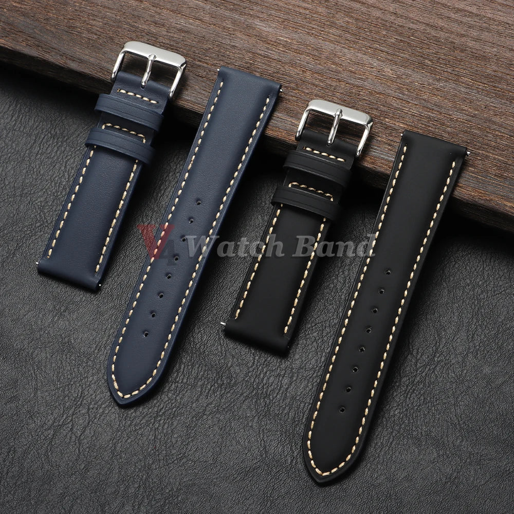 18mm 20mm 22mm Vintage Brown Strap for Omega Bracelets Quick Release Watch Band Genuine Leather Watch Strap for Seiko Replace