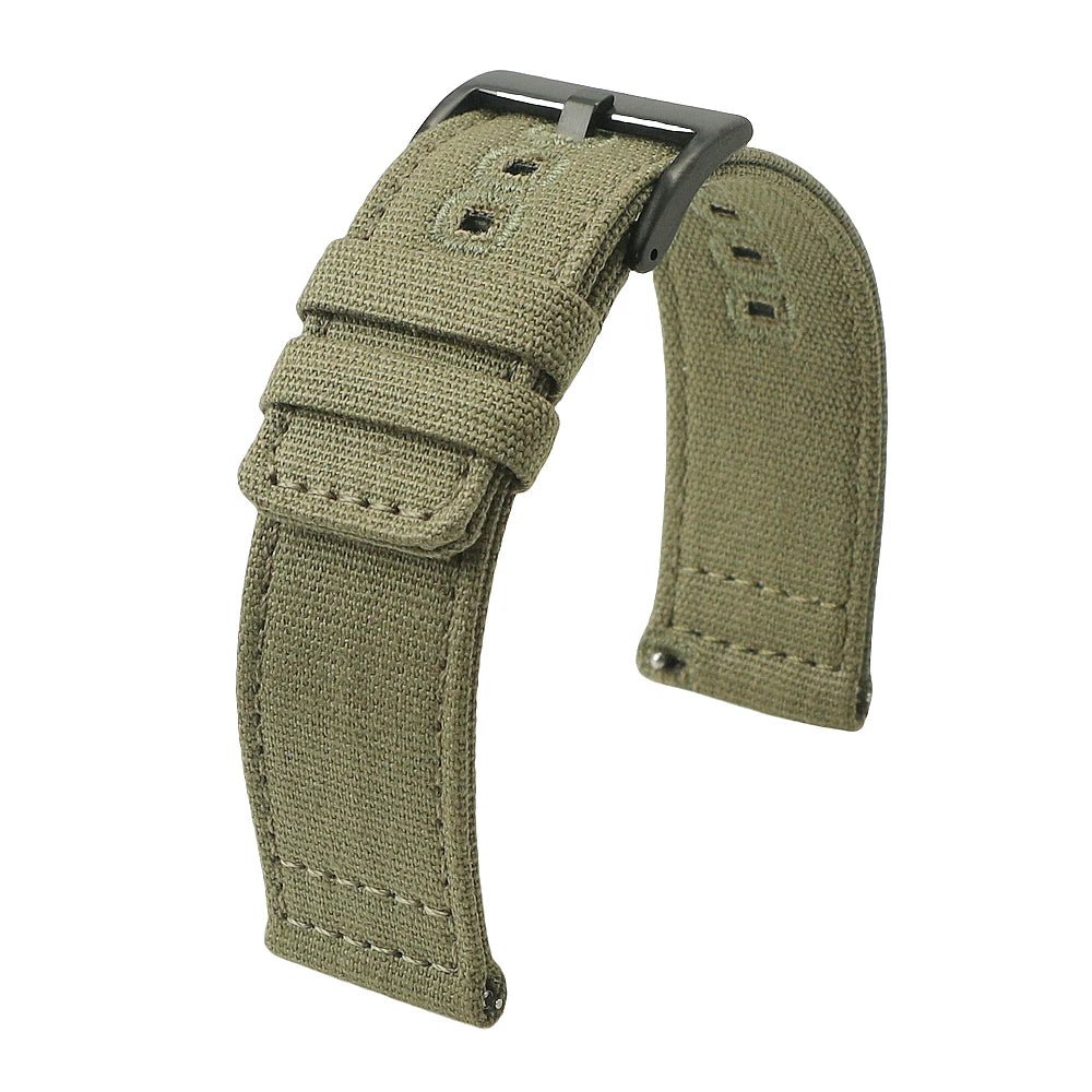 18mm 19mm 20mm 22mm Genuine Nylon Watch Band Quick Release Strap Vintage Weave Bracelet for Men Women Replacement Wristband
