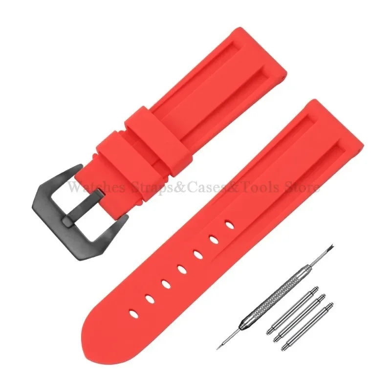 Camouflage Rubber Strap For Panerai Band 20mm 22mm 24mm 26mm Silicone MenSport Waterproof Wristband For Omega Universal Bracelet