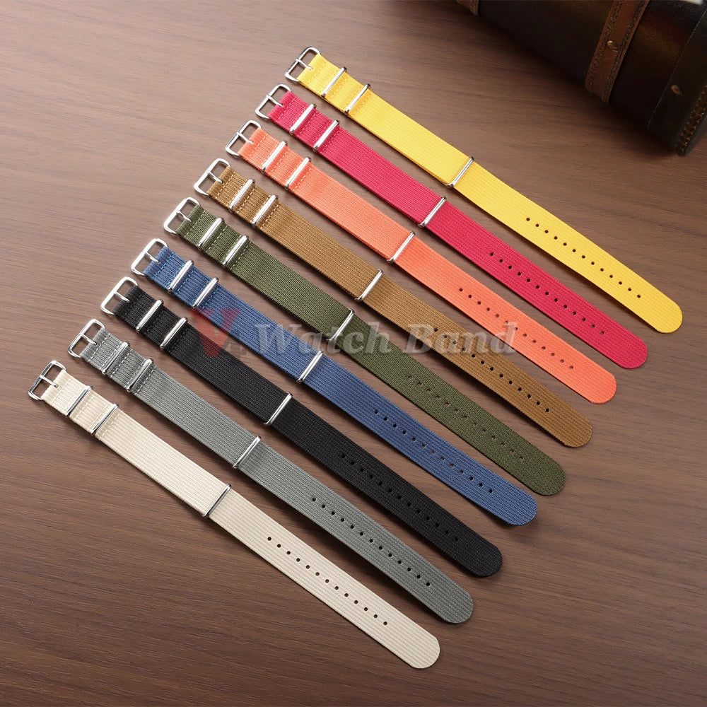 18mm 20mm 22mm Nylon Watch Strap for Tudor Green Military Casual Watchband Replacement for Seiko for Omega Sport Bracelet Belts