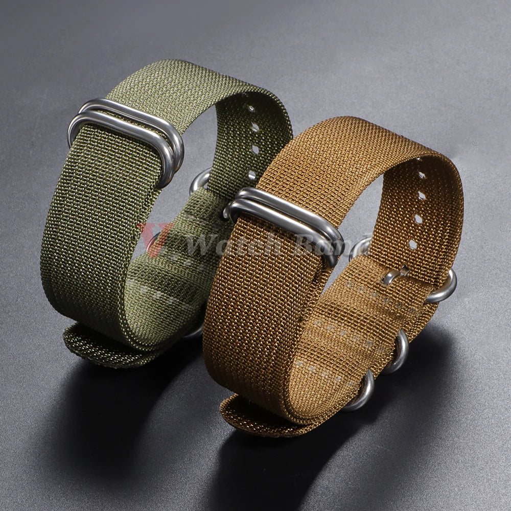 High Quality Durable Nylon Watch Band for Omega 20 22 24 18mm Strap for Seiko Military Casual Belts Army Sport Bracelet Replace
